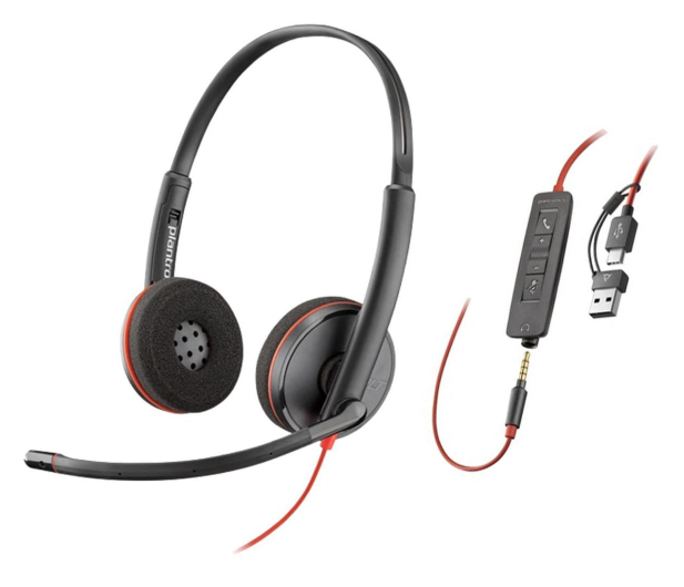 POLY Słuchawki Blackwire 3220 USB-A/C 8X2J9A6 Czarne - 1232321 - zdjęcie
